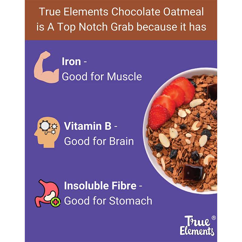 True Elements Gluten Free Dark Chocolate Oatmeal (500 g) 