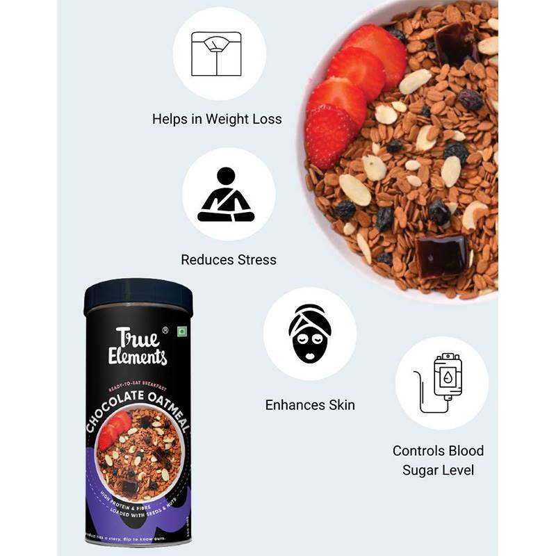 True Elements Gluten Free Dark Chocolate Oatmeal (500 g) 