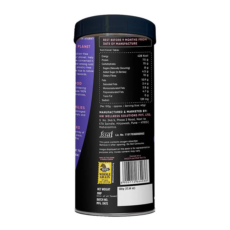 True Elements Gluten Free Dark Chocolate Oatmeal (500 g) 