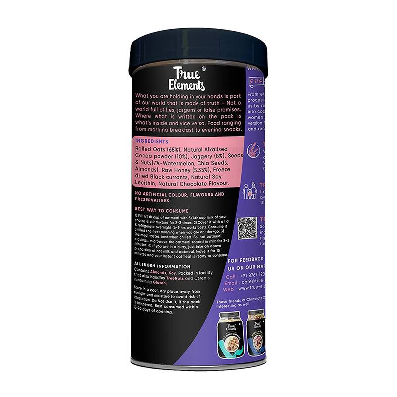 True Elements Gluten Free Dark Chocolate Oatmeal (500 g) 