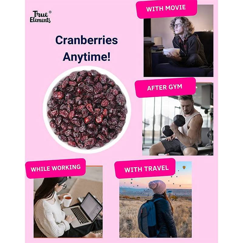 True Elements Dried Whole Cranberries (125 g)