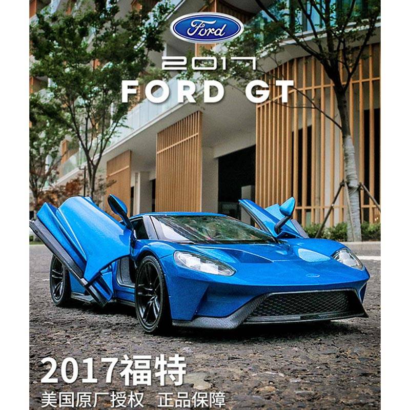 Welly-2017-Ford-GT-Blue-124-Scale-Die-Cast-Model-Car