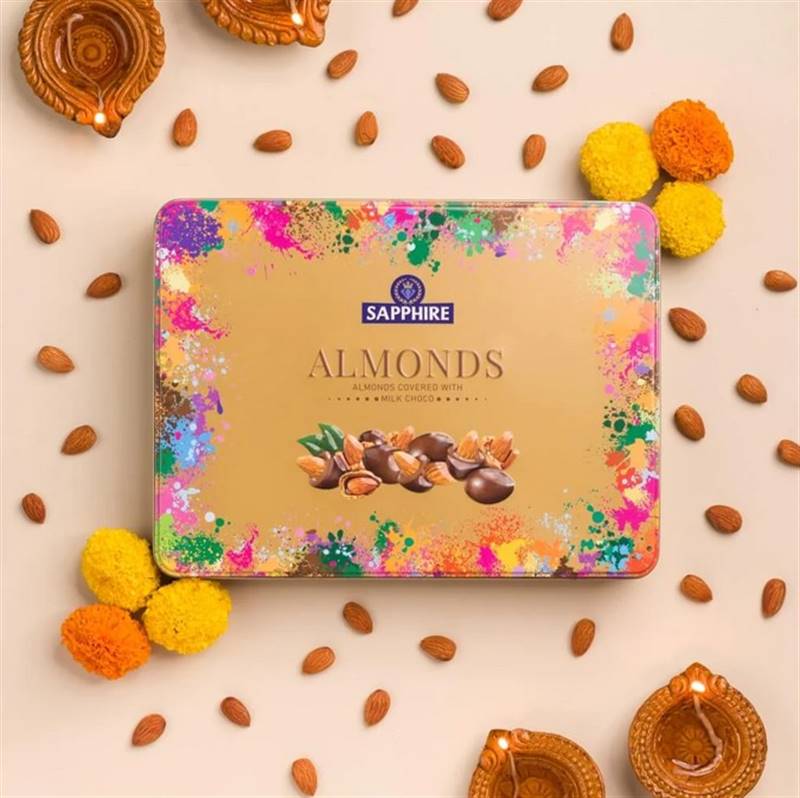 Sapphire Almonds - Chocolates in Big Rectangle Box (350 g)