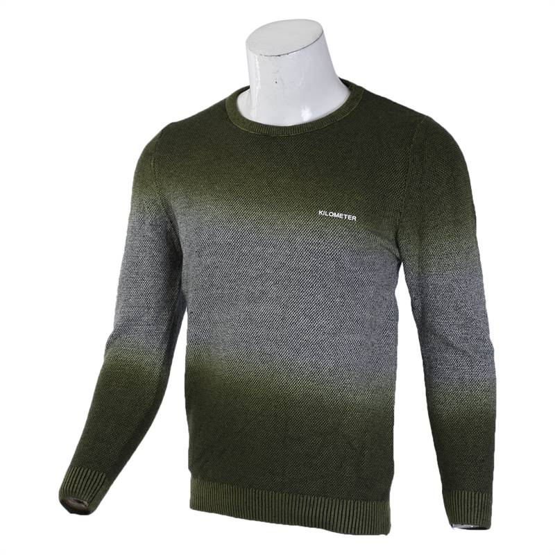 KILOMETER Green Round Neck Sweater KM FB 401GRN