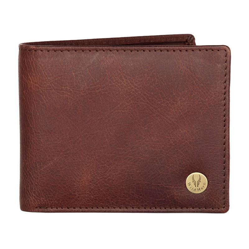 WildHorn Nepal Genuine Leather Wallet (WH 2054A Brown)