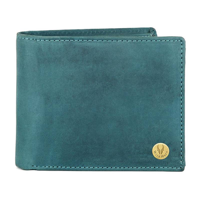 WildHorn Nepal Genuine Leather Wallet (WH 2052 Blue Hunter)