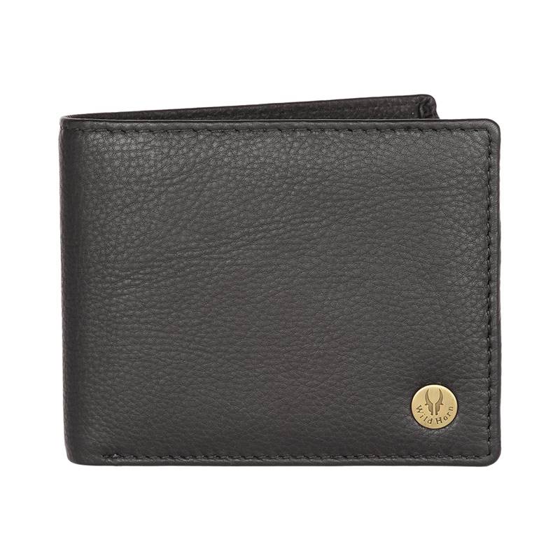 WildHorn Nepal Genuine Leather Wallet (WH 2051 Black)