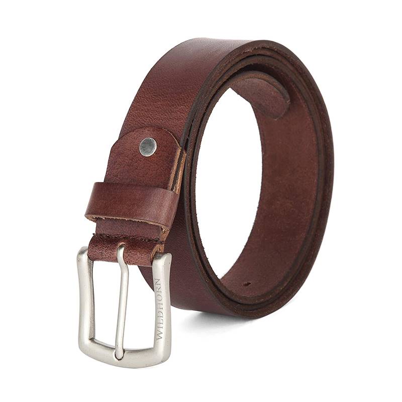 WildHorn Nepal Genuine Leather Free Size Belt (WHRH 1000 Brown)