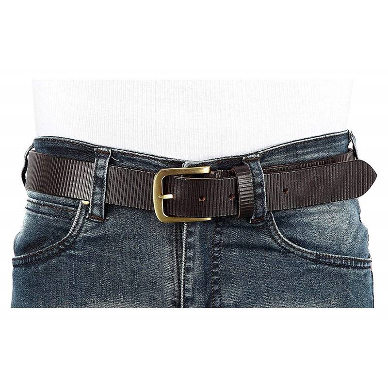 WildHorn Nepal Genuine Leather Free Size Belt (WHBLT 522 Brown)