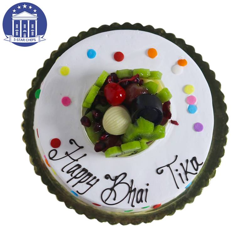 Bhai Tika Black Forest Cake (1 kg) from 5-Star Chefs