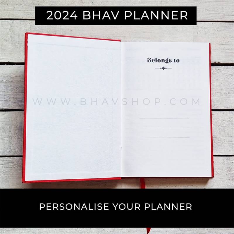 2024 Yearly Hardcover Planner from Bhav Products