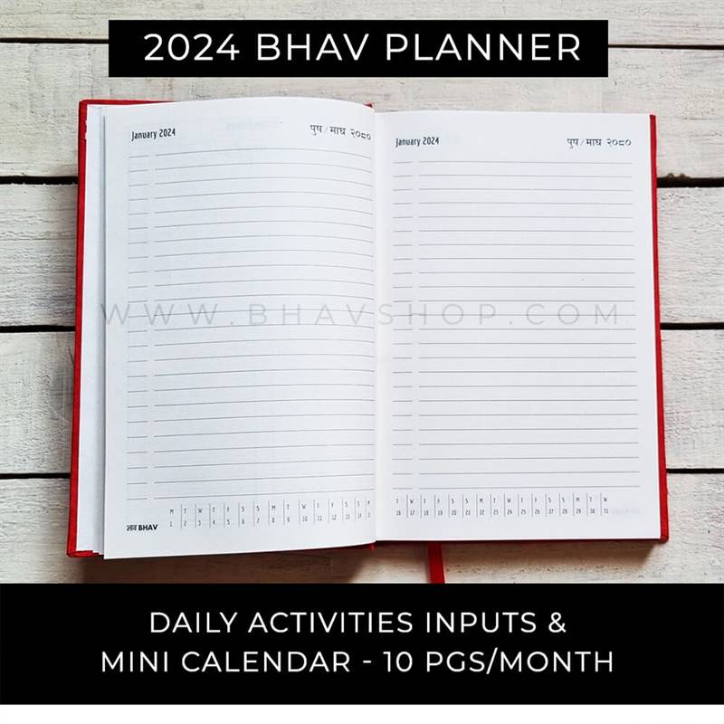 2024 Yearly Hardcover Planner from Bhav Products