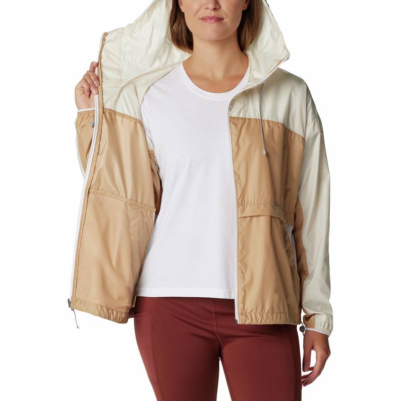 Columbia Sportswear Alpine Chill™ Windbreaker for Women (S) - Canoe, Chalk, White