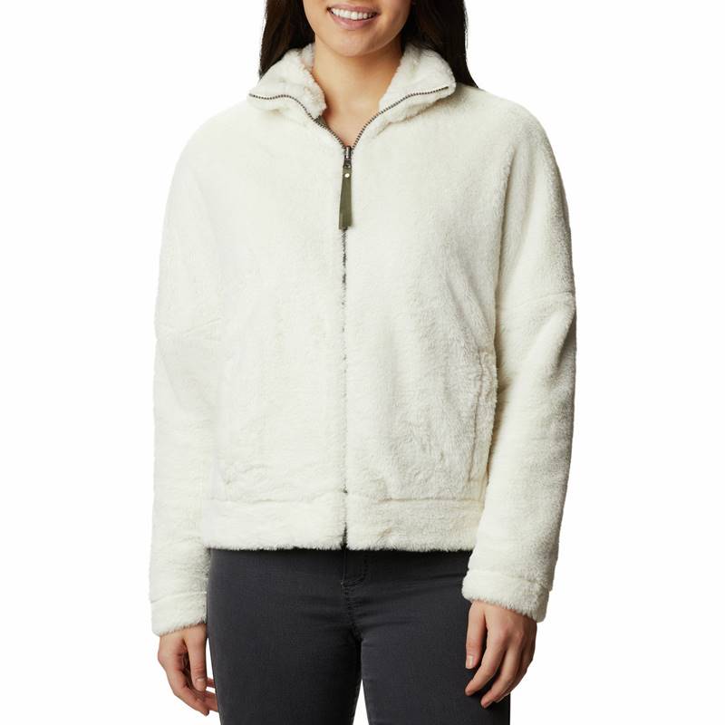 Columbia Sportswear Bundle Up™ Full Zip Fleece for Women (L) - Chalk, Stone Green