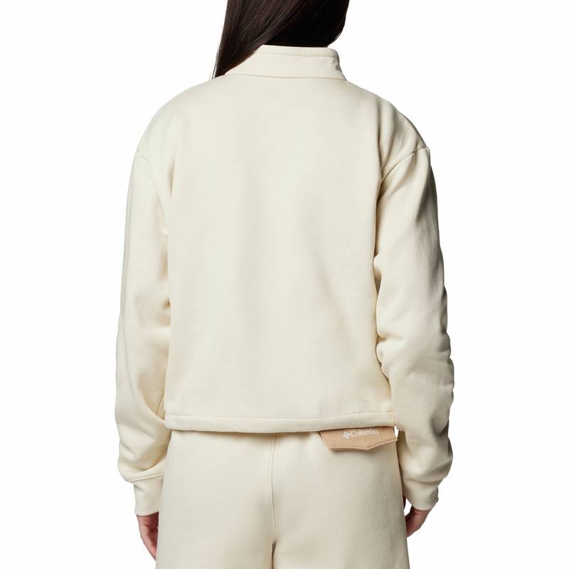 Columbia Sportswear Columbia Lodge™ Quarter Zip for Women (XS) - Chalk, Canoe