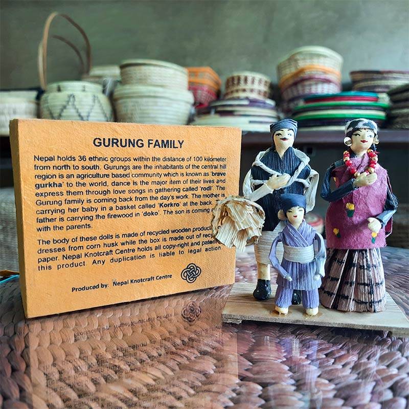 Gurung Family Corn Husk Dolls