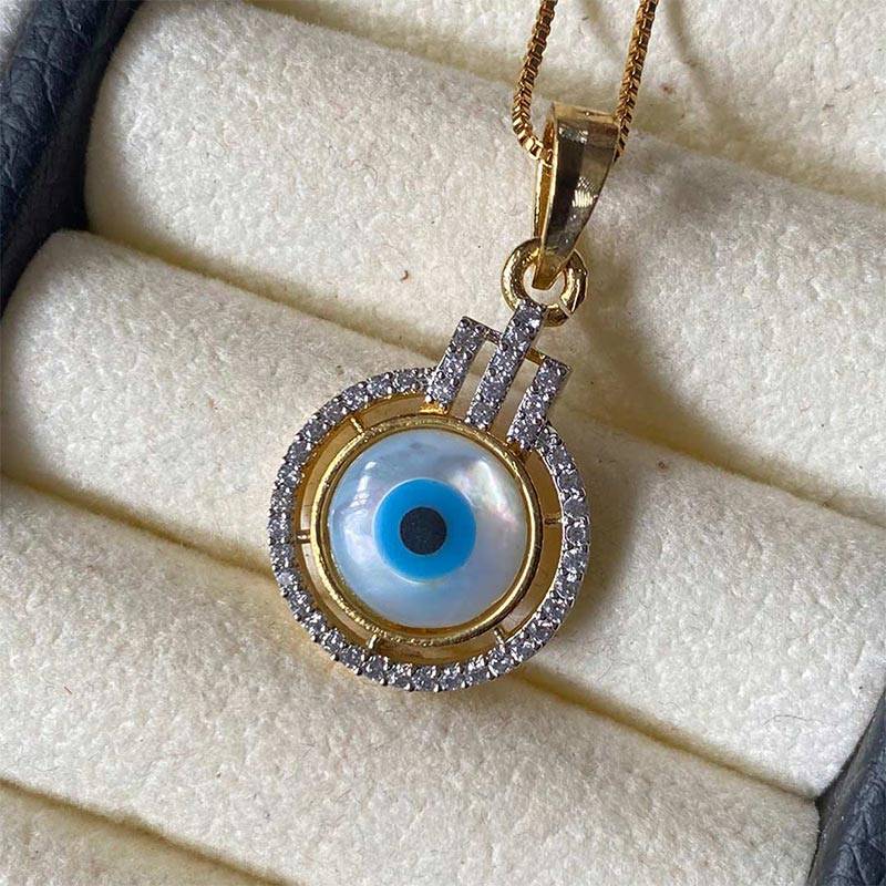 Evil Eye Necklace (Design 1) by Collection de Euphoria