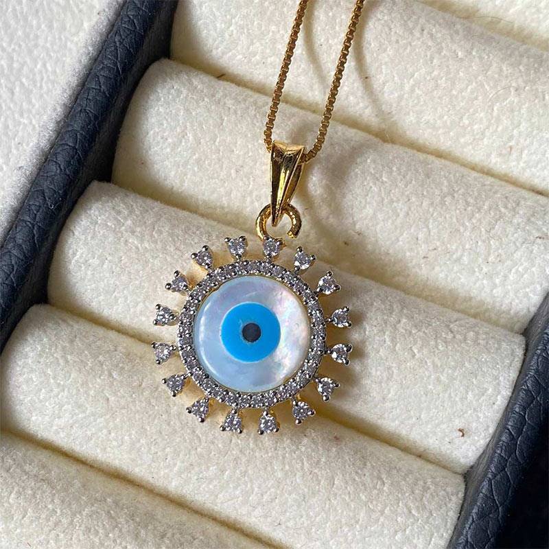 Evil Eye Necklace (Design 4) by Collection de Euphoria