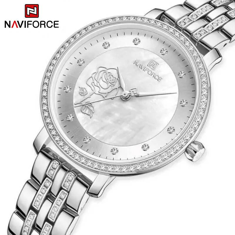 NaviForce Women’s Watch NF5017 – Silver