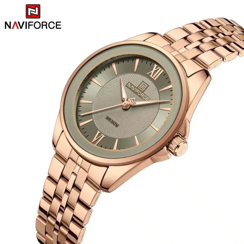 NaviForce Women’s Watch NF5067 – Grey / RoseGold