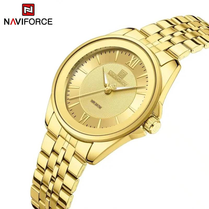 NaviForce Women’s Watch NF5067 – Golden