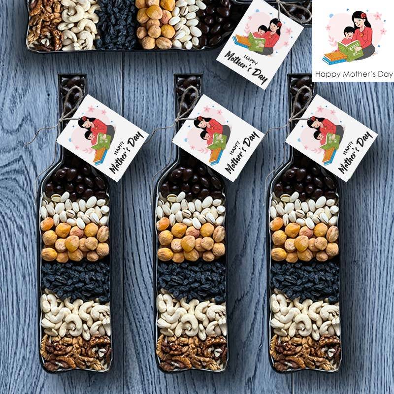 Mother's Day Wine Bottle Box Gourmet Hamper (Item Count 1)