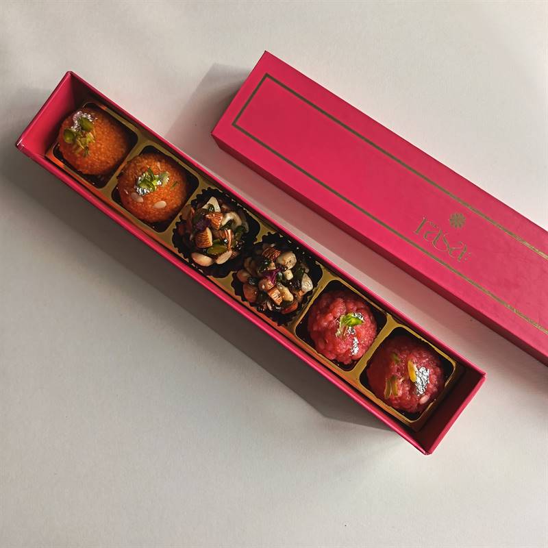 Rasa: Artisanal 6 pc Assorted Mithai Box