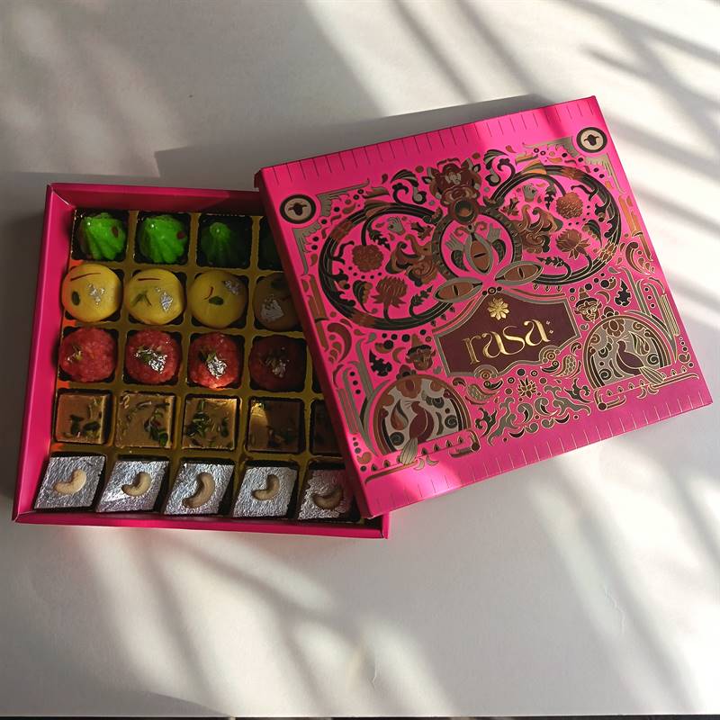 Rasa: Artisanal 25 pc Premium Assorted Mithai Box