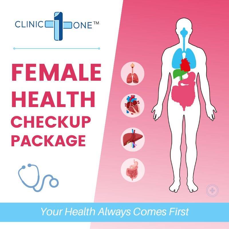 Clinic One Female Health Checkup Package - Blood Sample Collection from Home