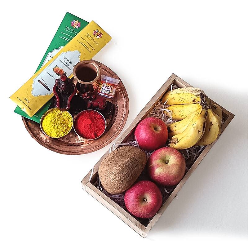 Shrawan Aarati Package - Type B with Fruits
