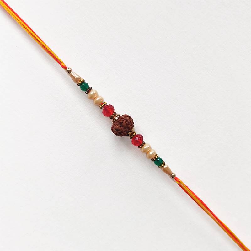 Rudraksha Pearl Designer Rakhi
