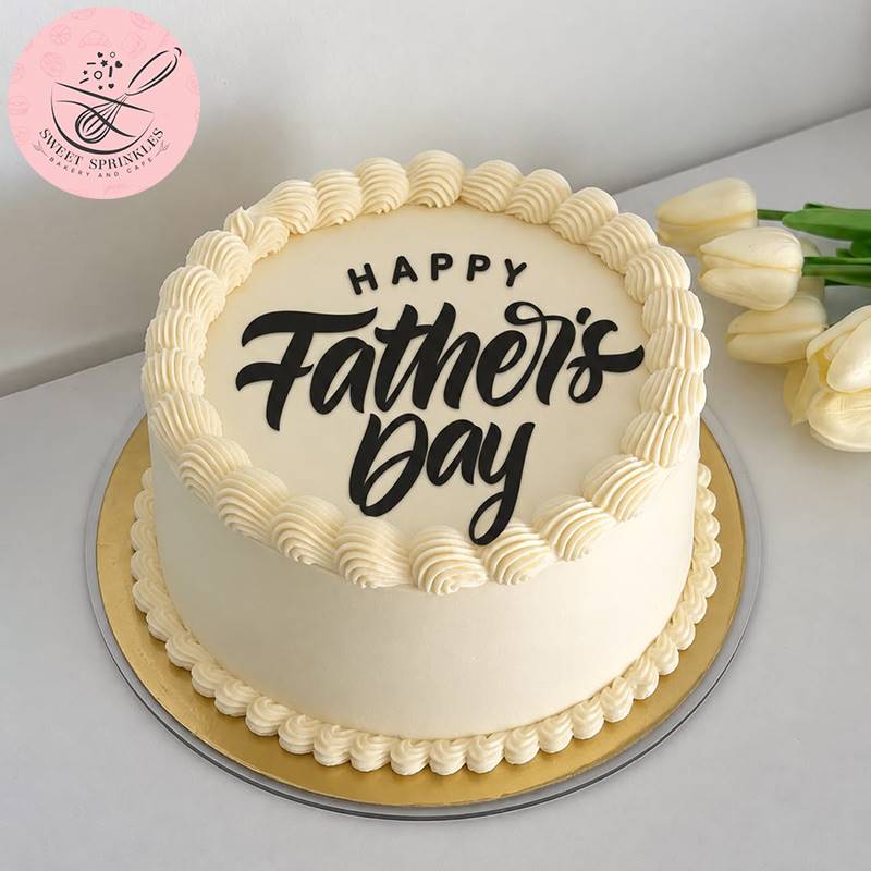 Father's Day Classic Vanilla Cake (1 lb) from Sweet Sprinkles