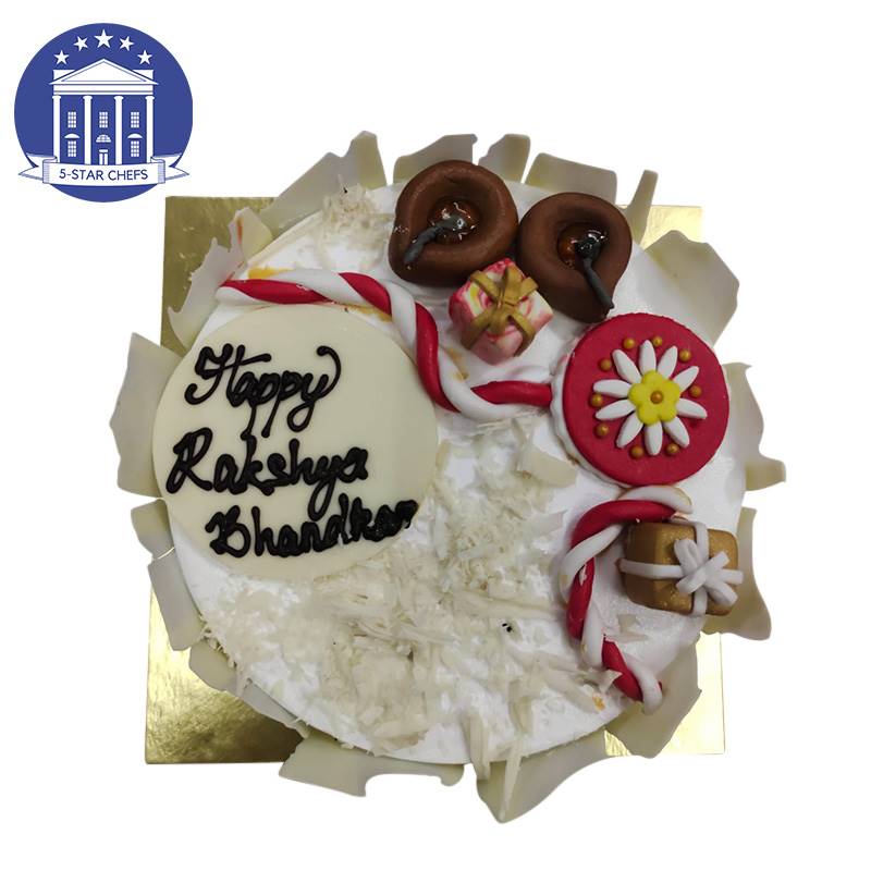 Rakshya Bandha Pineapple Cake (1 kg) by 5-Star Chefs