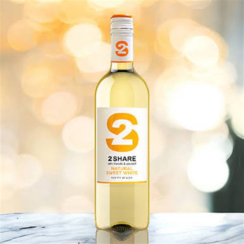 2 Share Natural Sweet White Wine (750 ml)