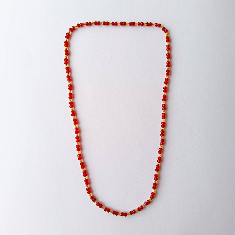 Marron & Golden Mix Two Beads Single Potey