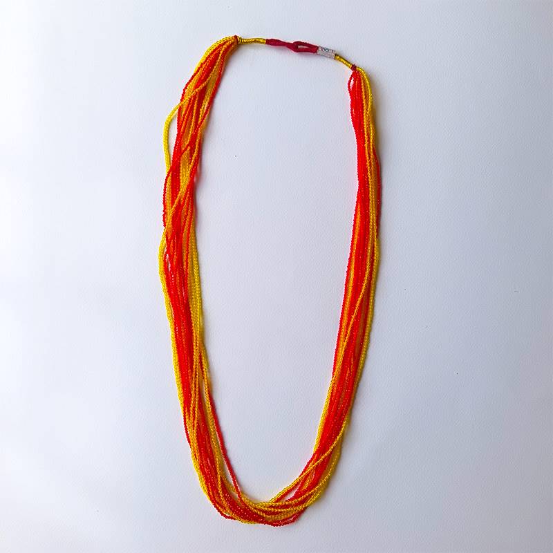 MultiColoured Red And Yellow Potey