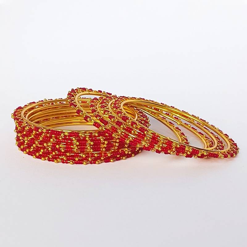 Red & Golden Mini Breads Chura 