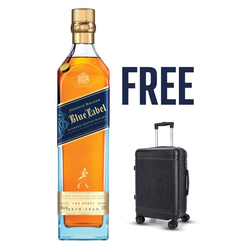 Johhnie Walker Blue Label (1 L) (Free Trolley Bag)