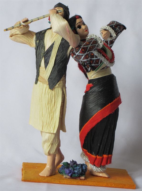 Dancing Newari Couple (7 inch)