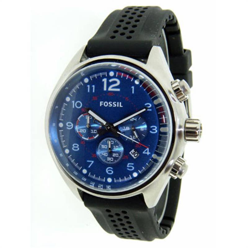 Fossil Men's CH2694 Flight Stainless Steel Blue Dial Watch
