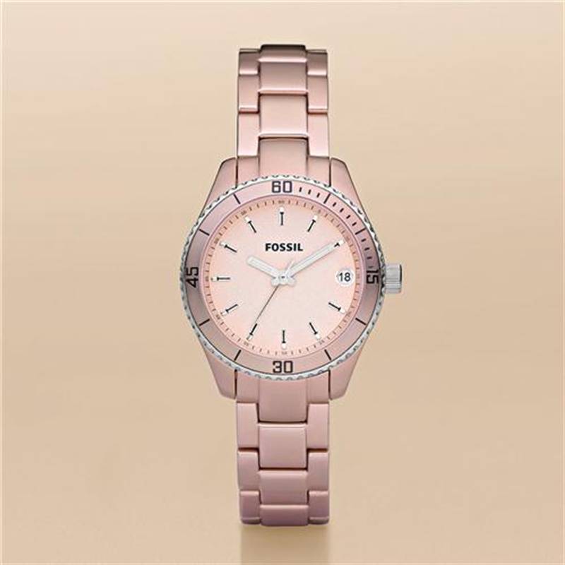 New Fossil ES2927 Blush Stella Mini Aluminum Ladies Watch