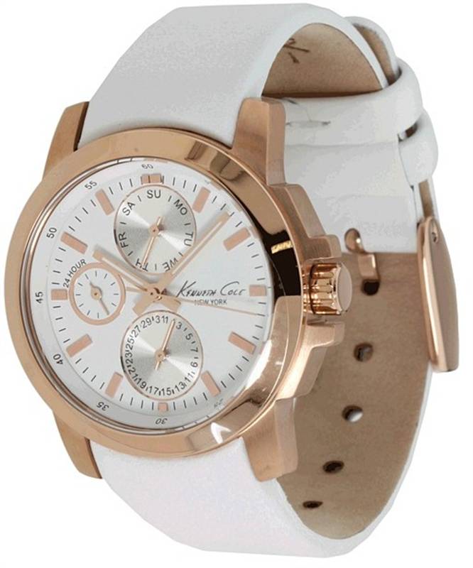 Women's White Kenneth Cole Multifunction Watch KC2695