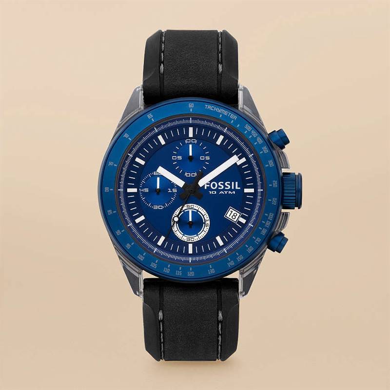 Decker Silicone and Aluminum Watch - Black CH2784