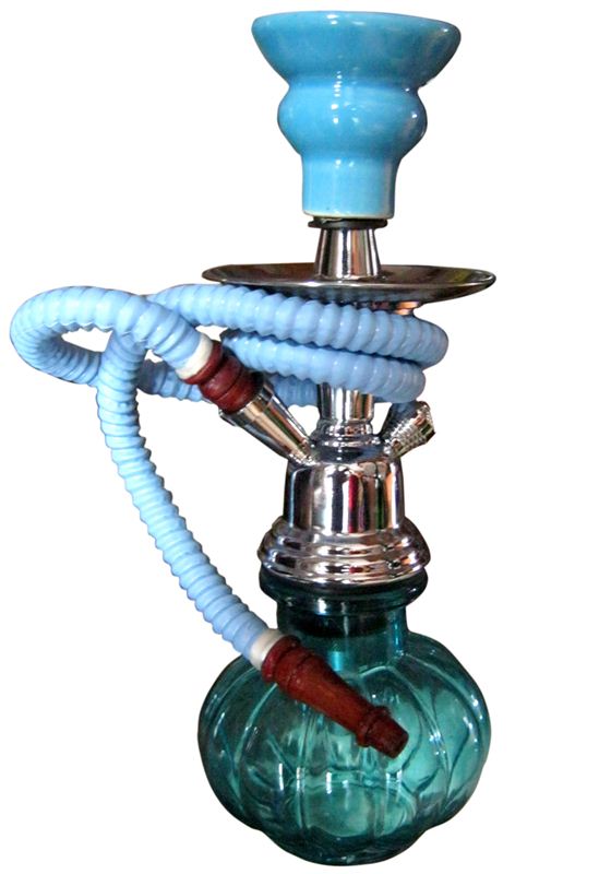 Sky Blue Pumpkin Shisha Hukka (12 Inch)
