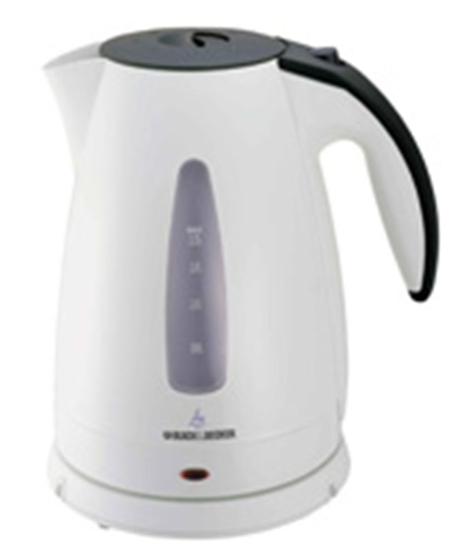 Black & Decker 1.7L Concealed Coil Kettle, White