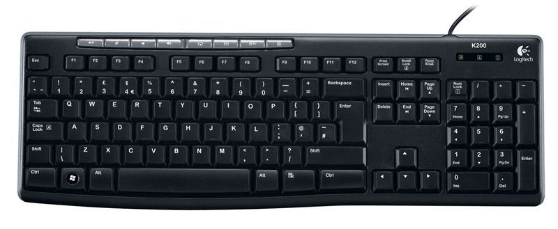 Logitech Media Keyboard (K200) (AP-USB) (920-003551)