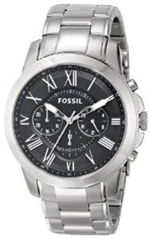 Fossil Men's FS4736 Grant Stainless Steel Watch