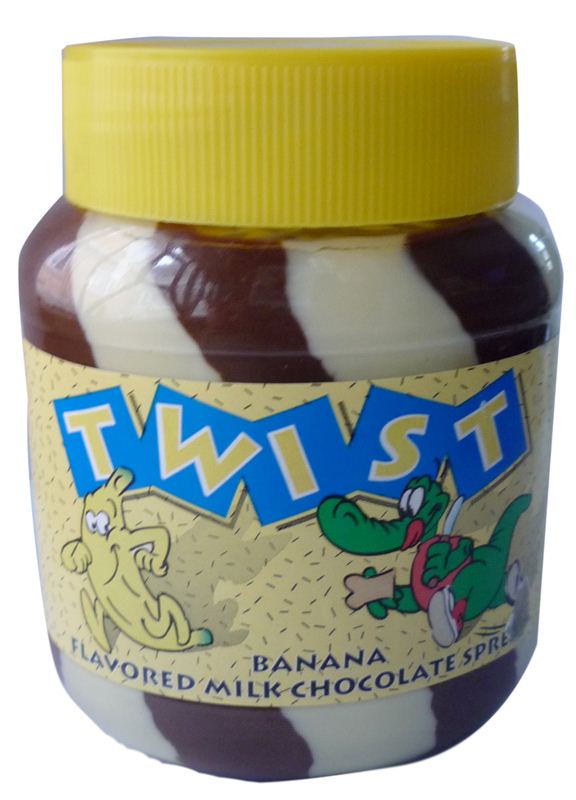 Twist Banana Flavored Milk Chocolate Spread (400g)