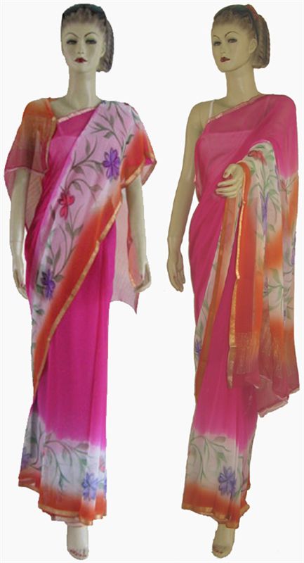 Printed Pure Chiffon Saree
