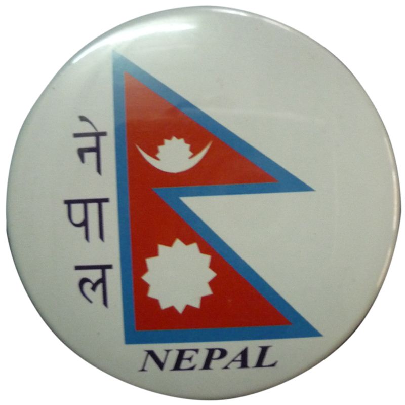 Nepal Flag Round Fridge Magnet